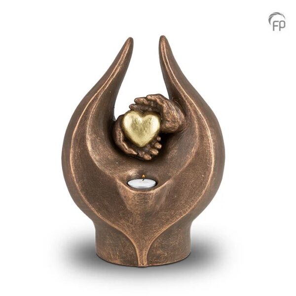 UGK 030 BT Keramische urn brons Gevoelens (waxine)